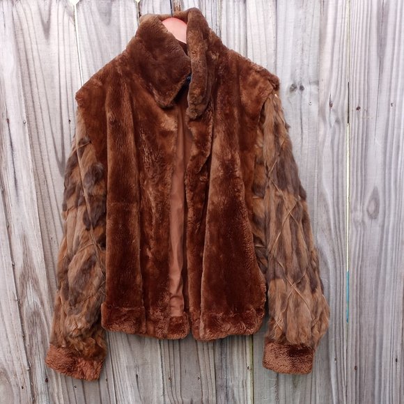 Vintage Solleciti Fur/Sable Sleeve Jacket - Picture 1 of 8